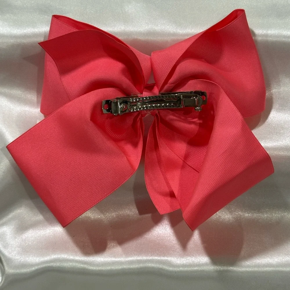 Pink Hair Bow - Large Grosgrain. Bundle 2+ for savings on shipping